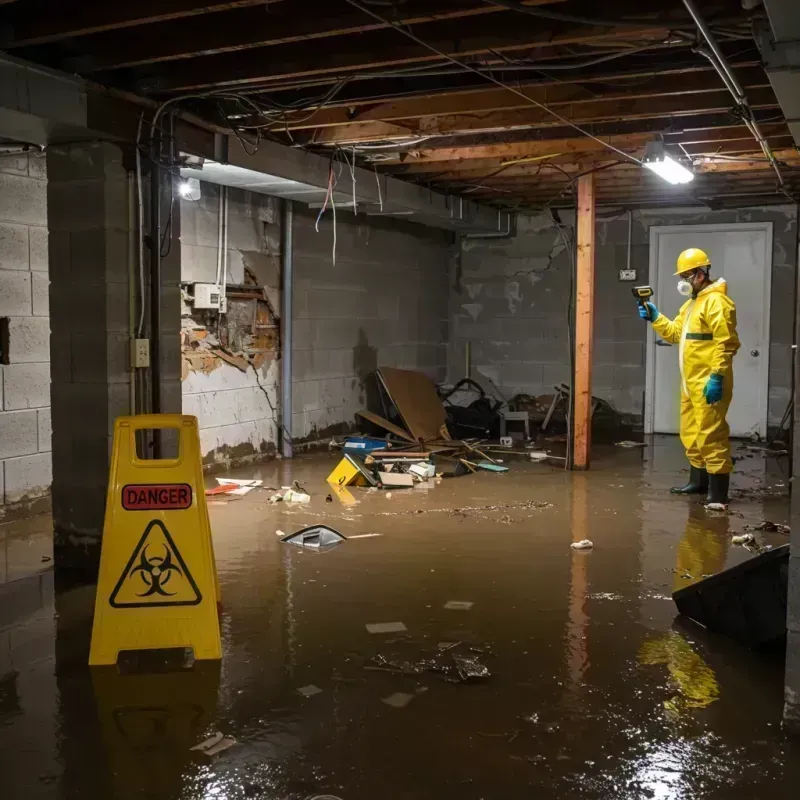 Flooded Basement Electrical Hazard in Buffalo County, SD Property